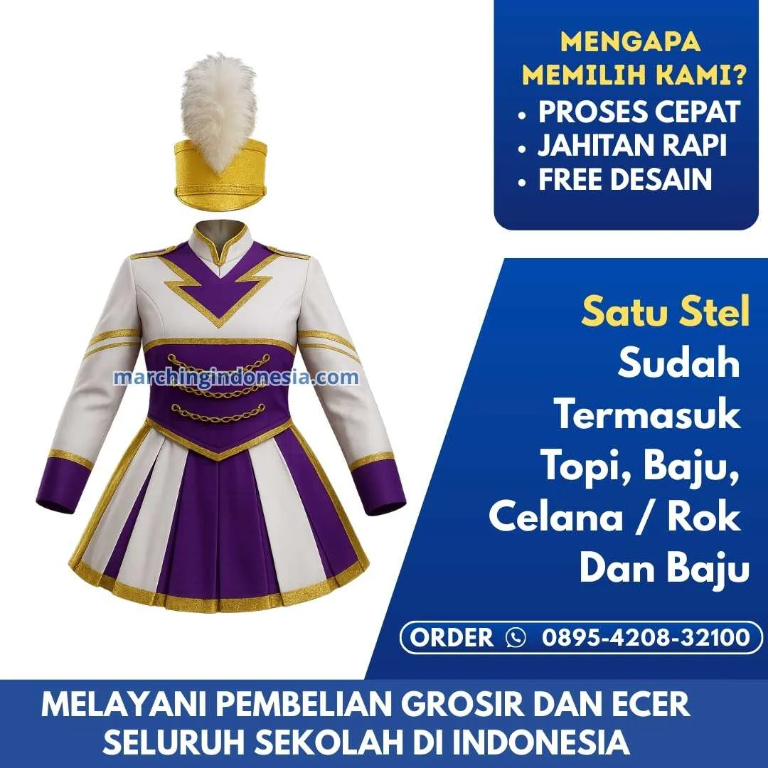 Kostum Drum Band SMP Di Nusa Tenggara Barat Sumbawa Maronge Desa Labuhan Sangoro