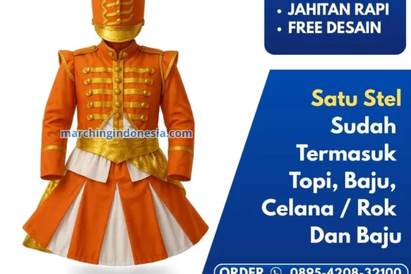 Kostum Drumband Anak Anak di Nusa Tenggara Barat Sumbawa Orong Telu Desa Sebeok