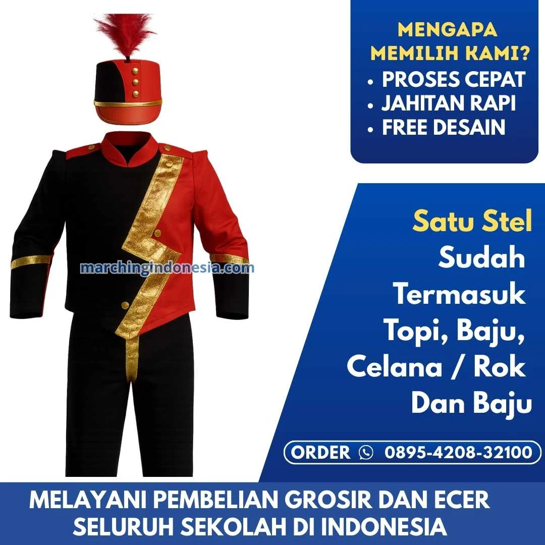Kostum Drumband Premium di Sumatera Selatan Ogan Komering Ulu Timur Cempaka Desa Ulak Baru